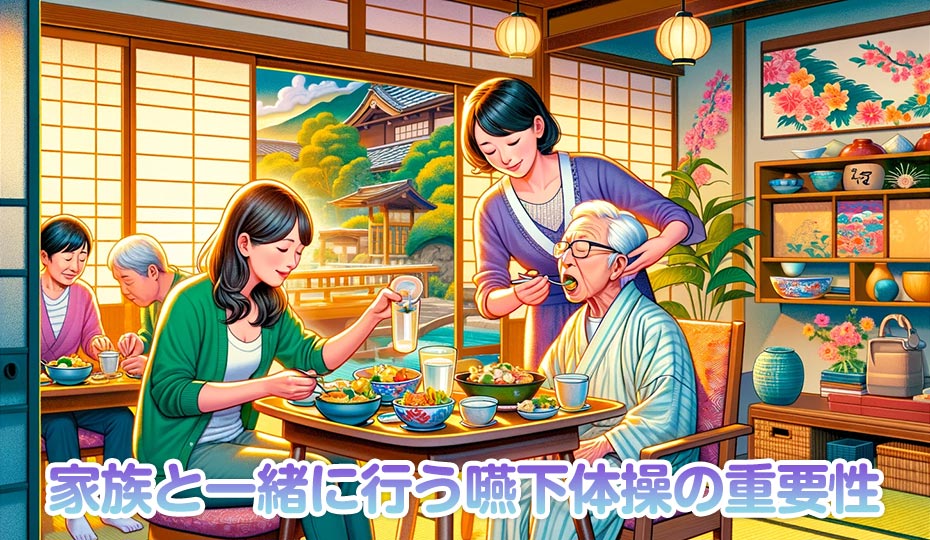 家族と一緒に行う嚥下体操の重要性