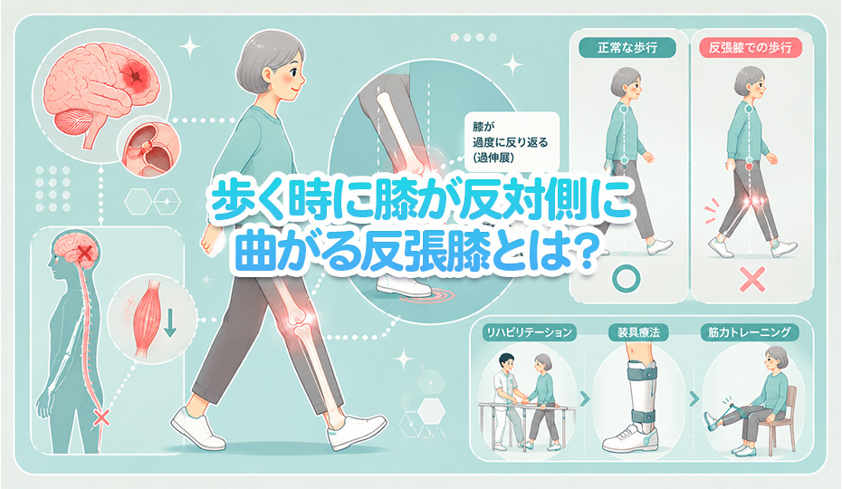 歩く時に膝が反対側に曲がる反張膝とは？